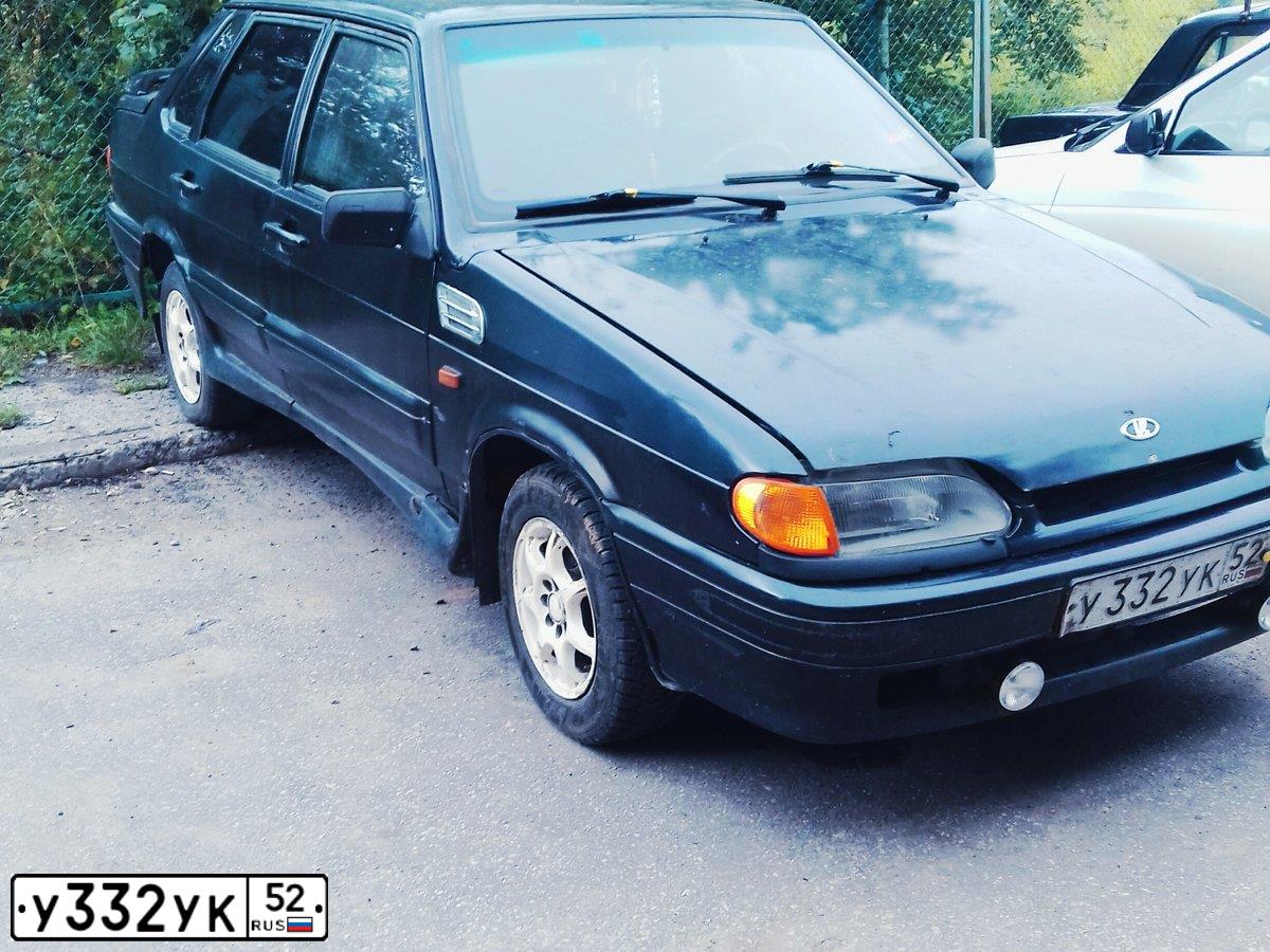 Фото автомобиля LADA 2115 SAMARA, 2003 — госномер У332УК52. Цвет: ЧЕРНЫЙ