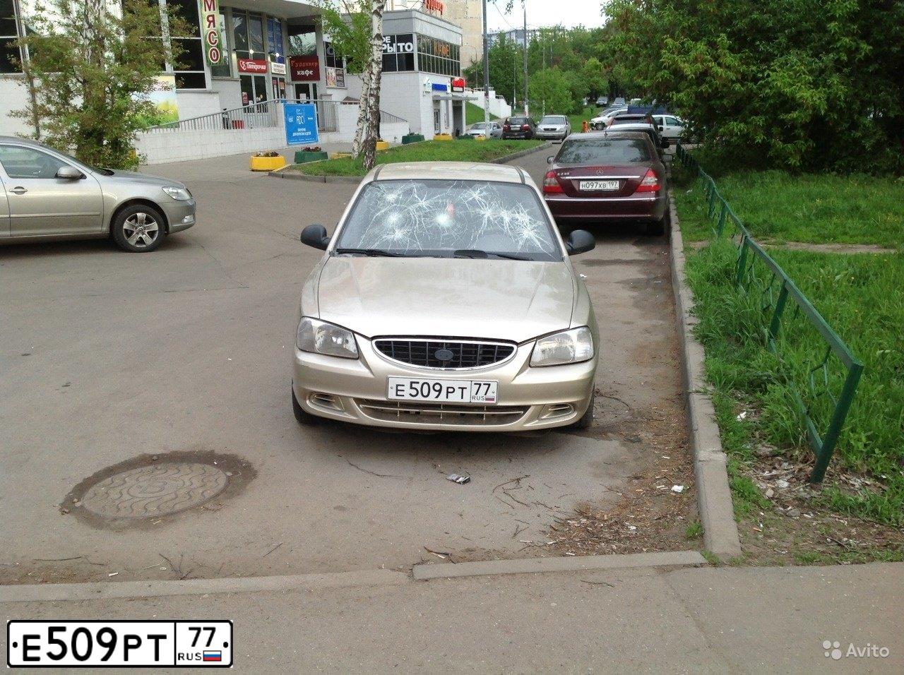 Фото автомобиля TAGAZ ACCENT, 2006 — госномер Е509РТ77. Цвет: БЕЖЕВЫЙ