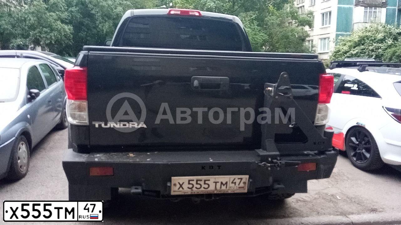 Фото автомобиля TOYOTA TUNDRA, 2011 — госномер А777СР86. Цвет: ЧЕРНЫЙ