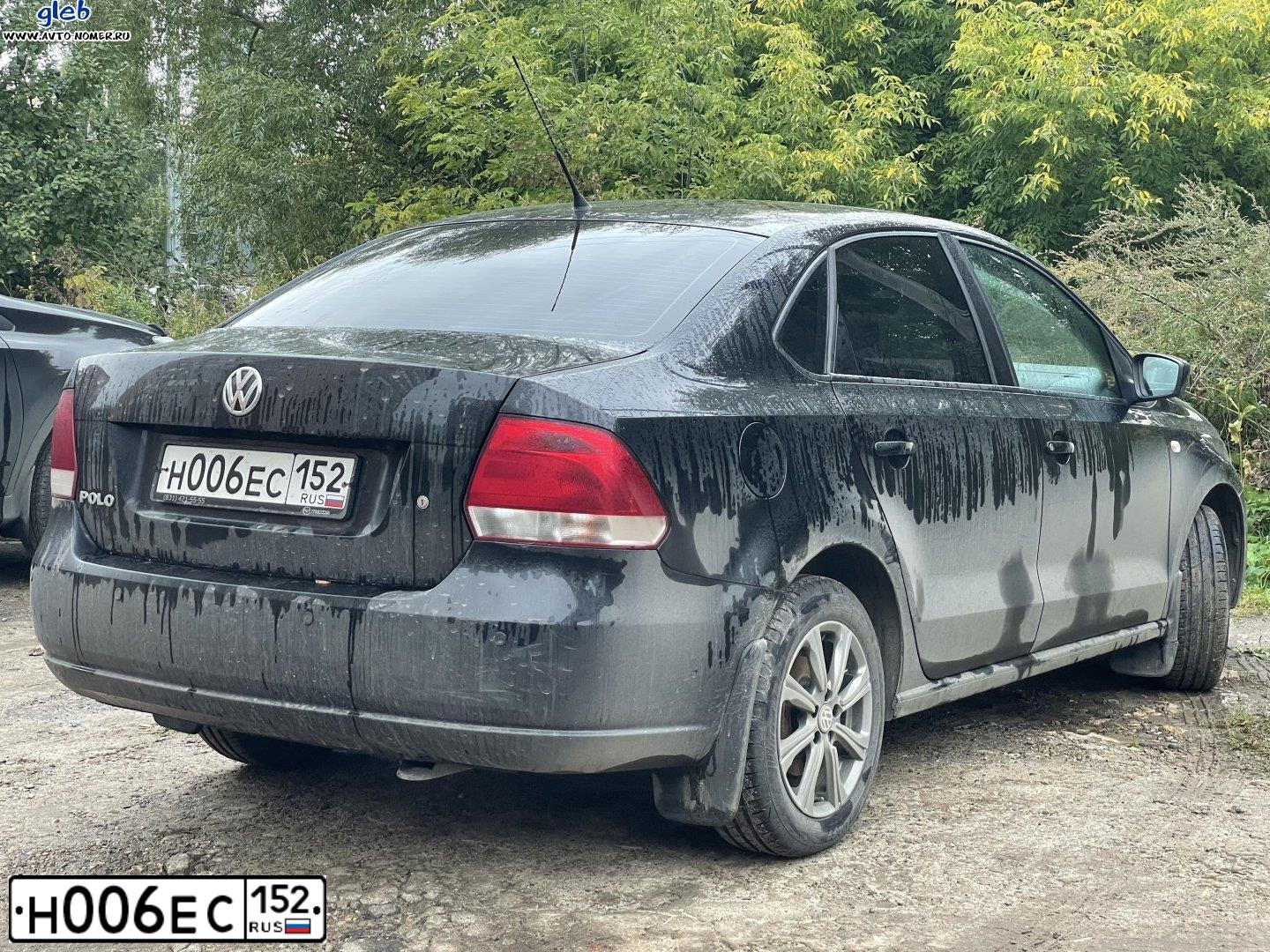 Фото автомобиля HYUNDAI ELANTRA, 2007 — госномер Н006ЕС152. Цвет: ЧЕРНЫЙ