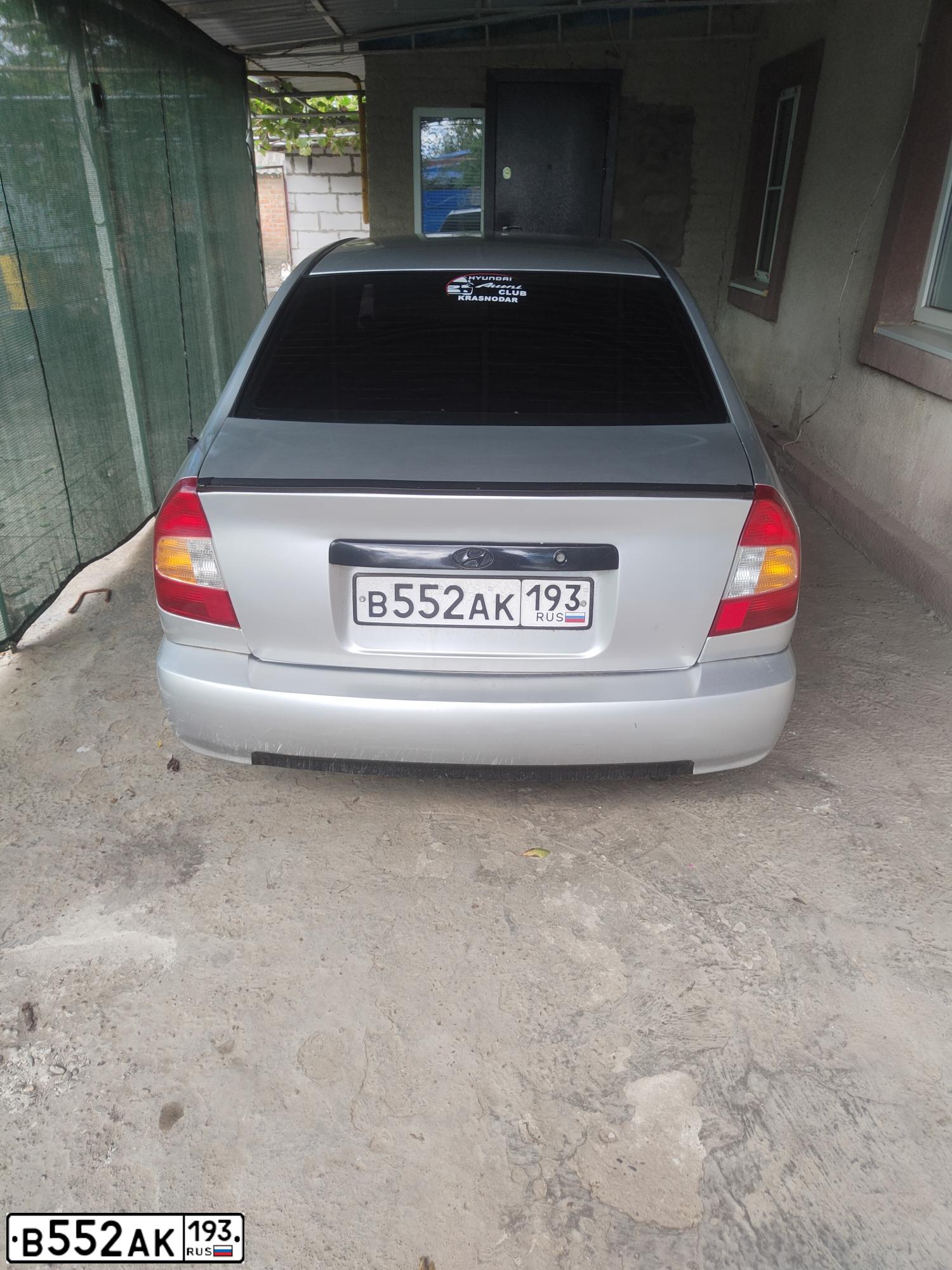 Фото автомобиля TAGAZ ACCENT, 2006 — госномер В721МО761. Цвет: СЕРЕБРИСТЫЙ