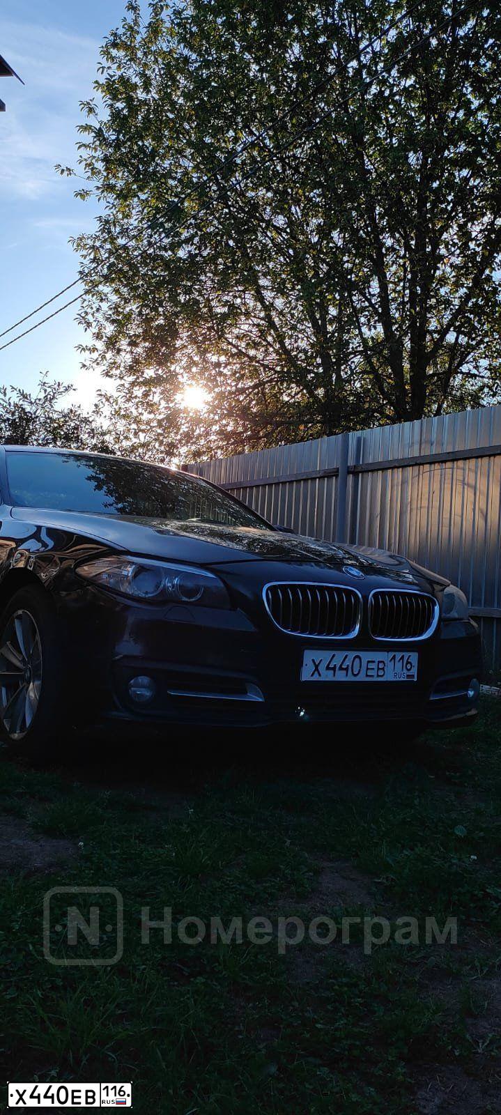 Фото автомобиля BMW SERIE 5, 2013 — госномер Х440ЕВ116. Цвет: ЧЕРНЫЙ