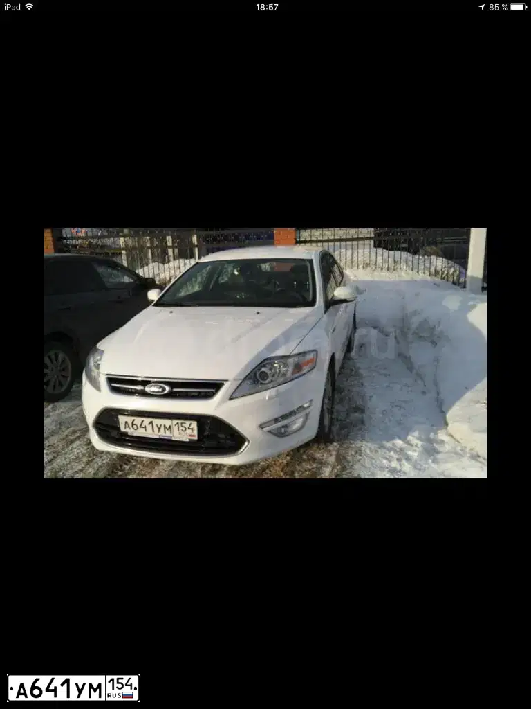 Фото автомобиля FORD MONDEO, 2011 — госномер М330ЕТ142. Цвет: Белый