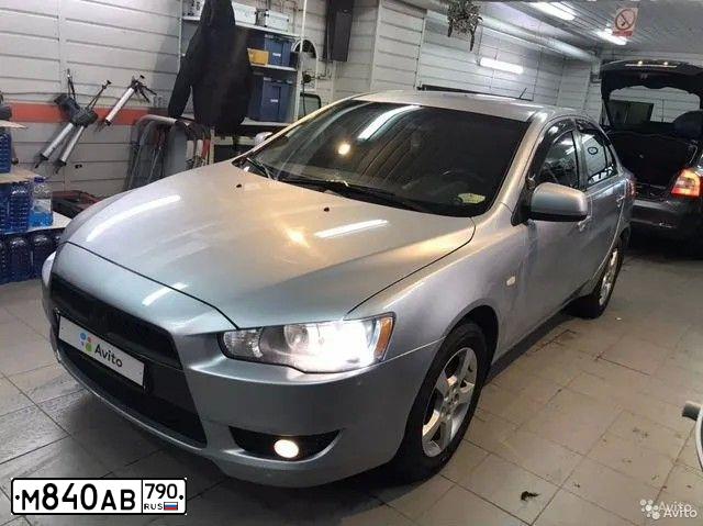 Фото автомобиля MITSUBISHI LANCER, 2008 — госномер М840АВ790. Цвет: СЕРЕБРИСТЫЙ