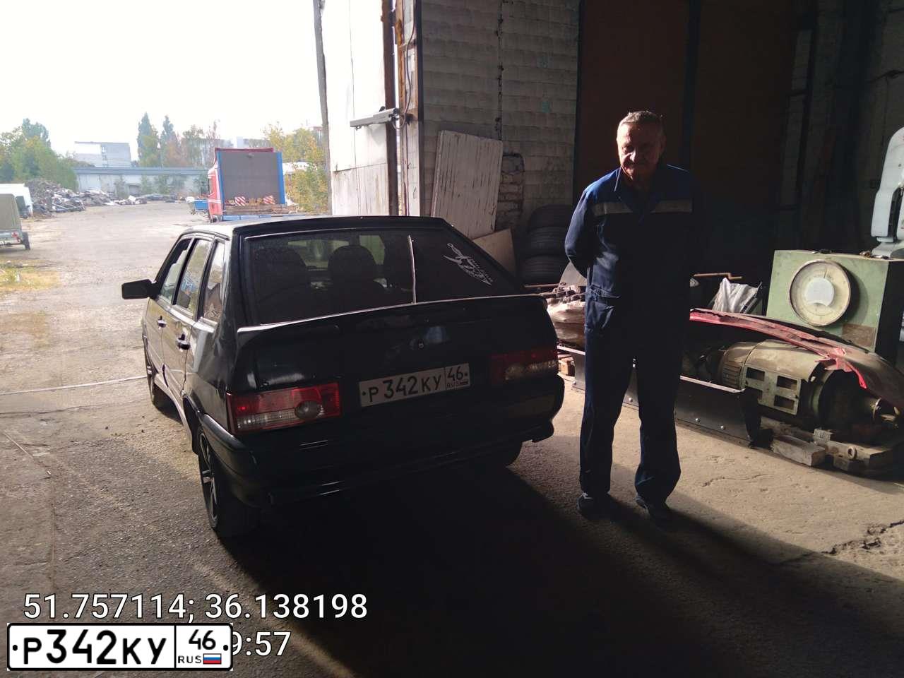 Фото автомобиля LADA 2114 SAMARA, 2008 — госномер Р342КУ46. Цвет: ГРАФИТОВЫЙ МЕТАЛЛИК