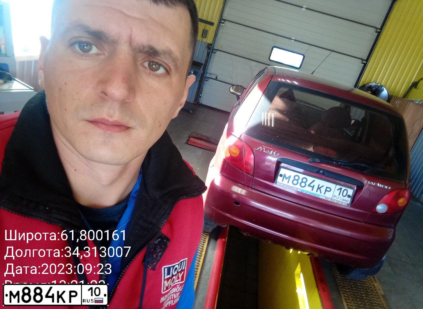 Фото автомобиля DAEWOO  MATIZ, 2006 — госномер Н153КО10. Цвет: БОРДОВЫЙ