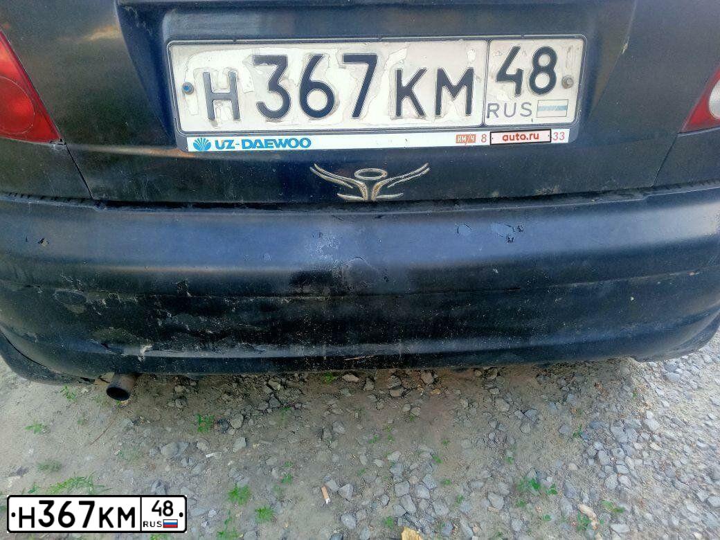 Фото автомобиля DAEWOO MATIZ, 2010 — госномер В699МВ136. Цвет: Бледно-Черный