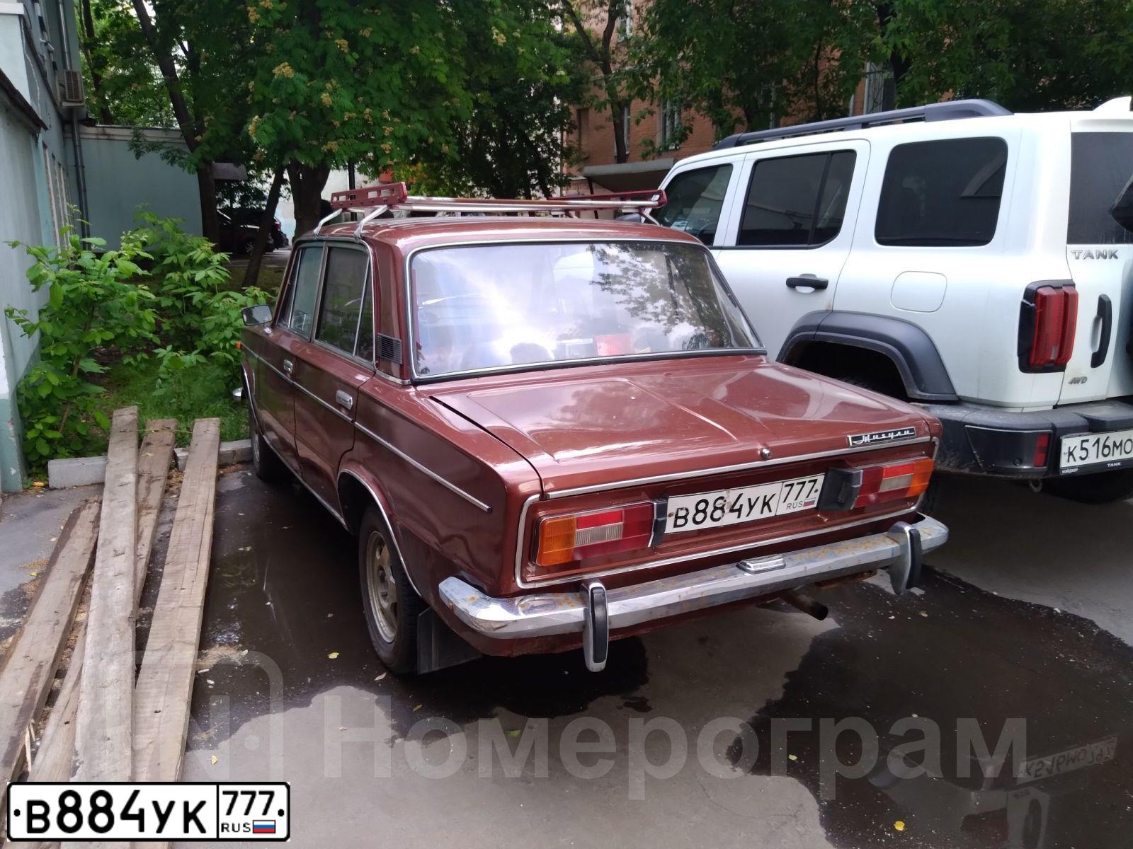 Фото автомобиля LADA 2106, 1999 — госномер В884УК777. Цвет: Коричневый