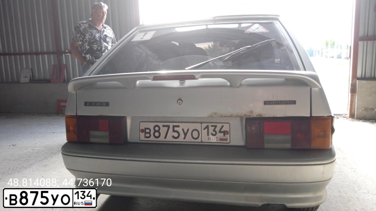 Фото автомобиля LADA 2114 SAMARA, 2007 — госномер А222РС34. Цвет: СВЕТЛО СЕРЕБРИСТЫЙ МЕТАЛЛ