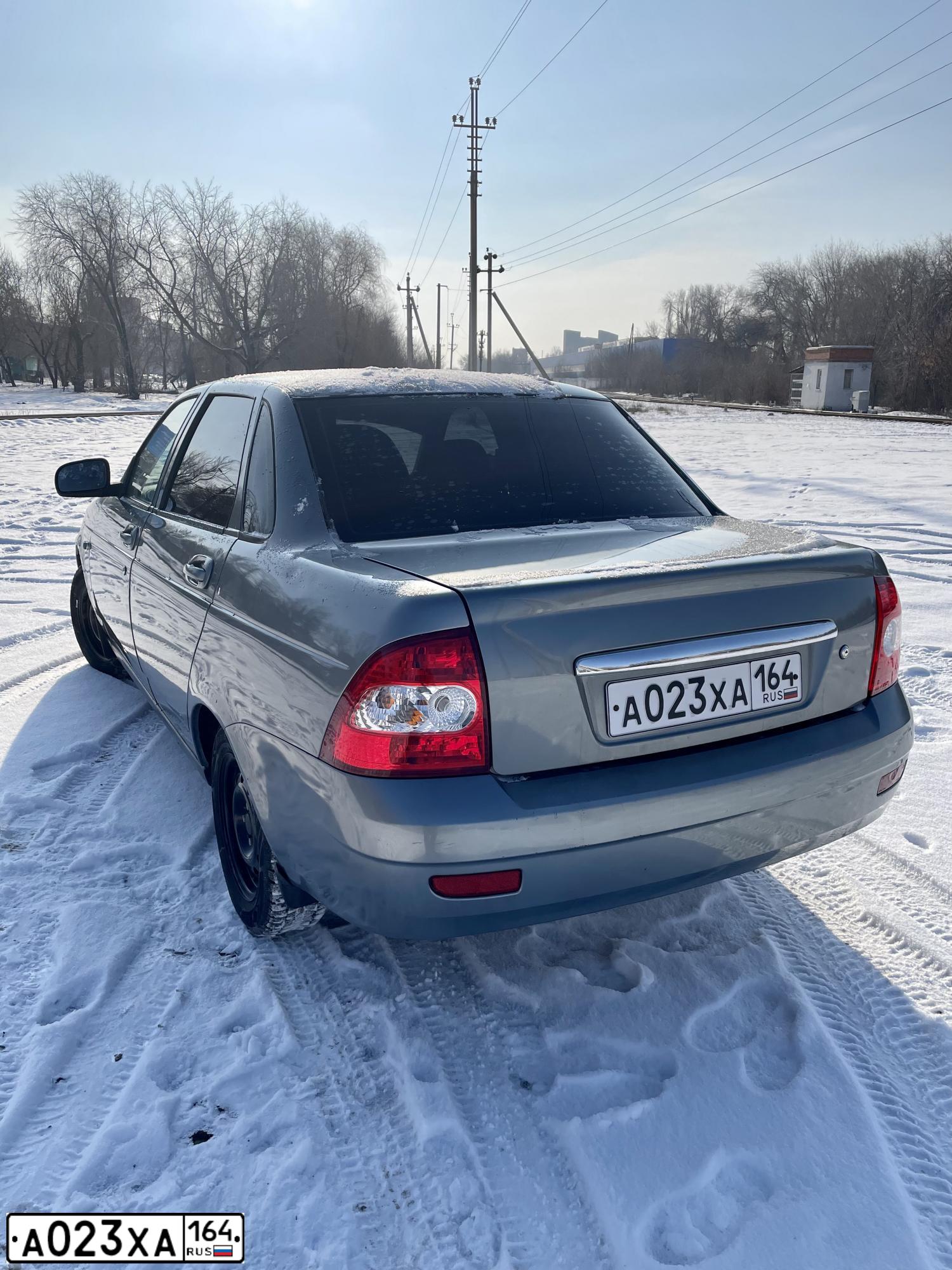 Фото автомобиля LADA 2170 PRIORA, 2010 — госномер А023ХА164. Цвет: СЕРО ЗЕЛЕНЫЙ