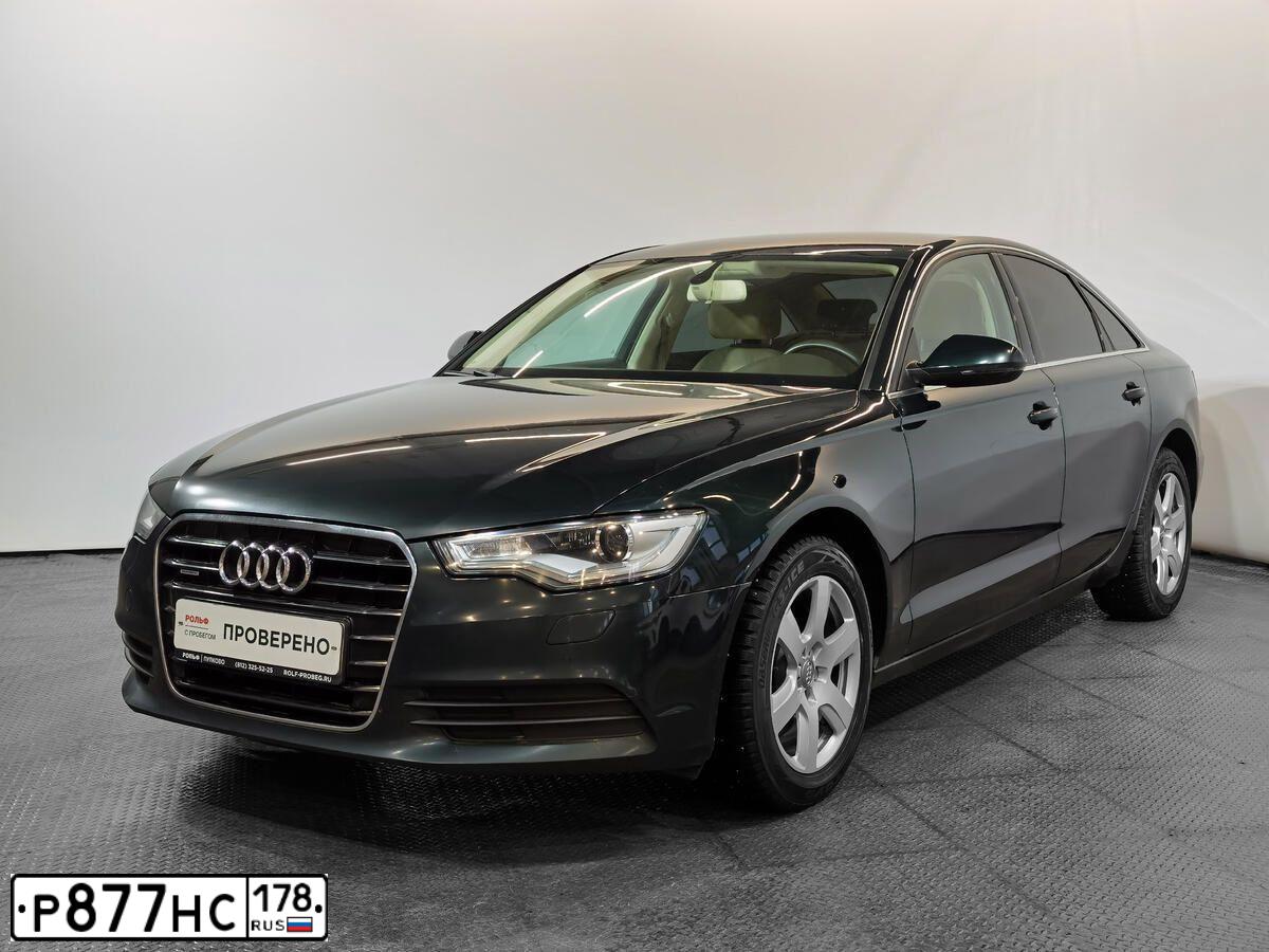 Фото автомобиля AUDI A6, 2014 — госномер В790ТМ147. Цвет: ЗЕЛЕНЫЙ