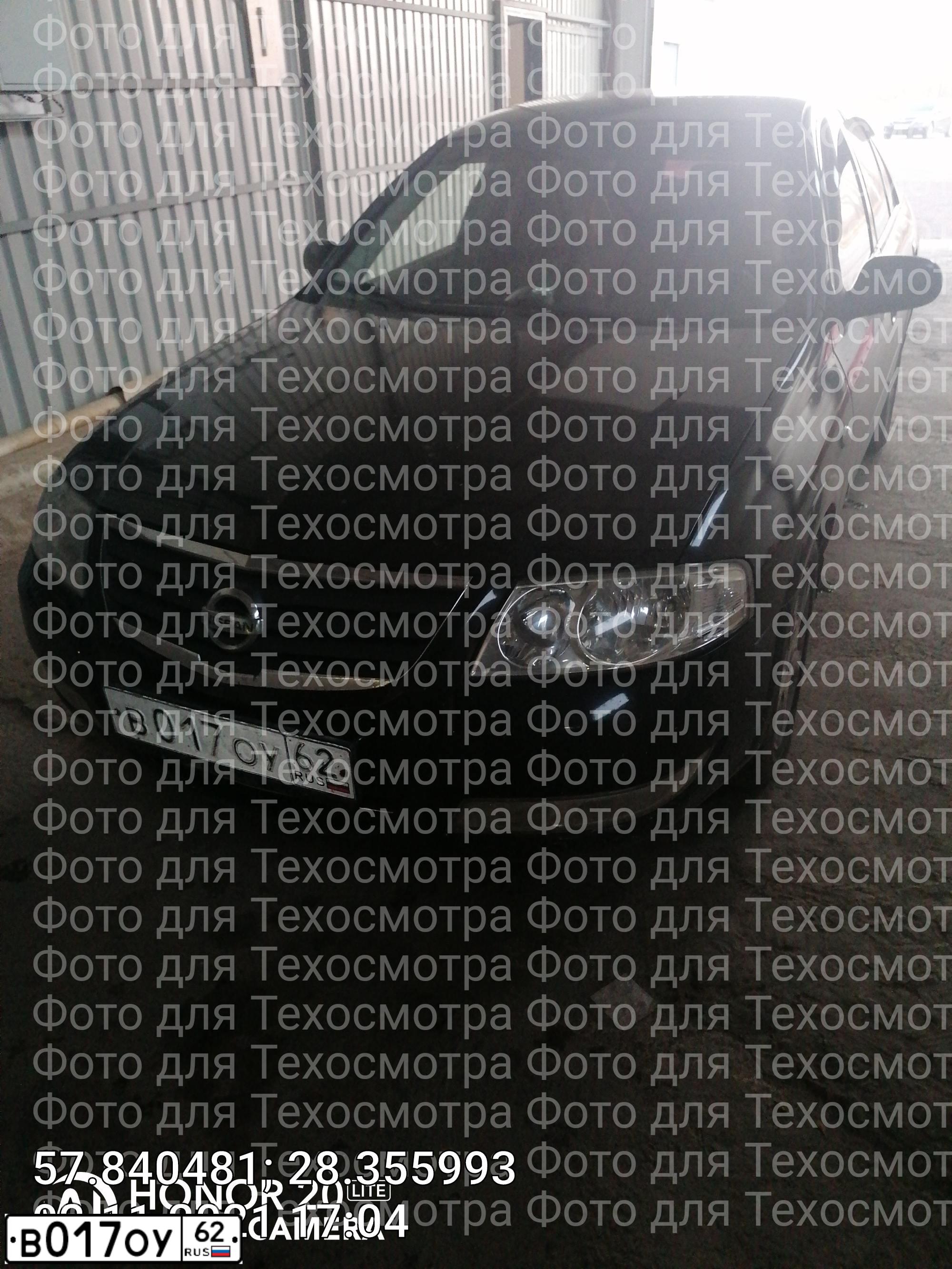 Фото автомобиля NISSAN ALMERA, 2006 — госномер В077ОУ62. Цвет: ЧЕРНЫЙ