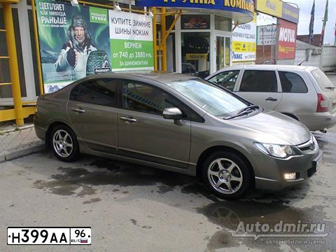 Фото автомобиля HONDA CIVIC, 2008 — госномер Н399АА96. Цвет: СЕРЫЙ