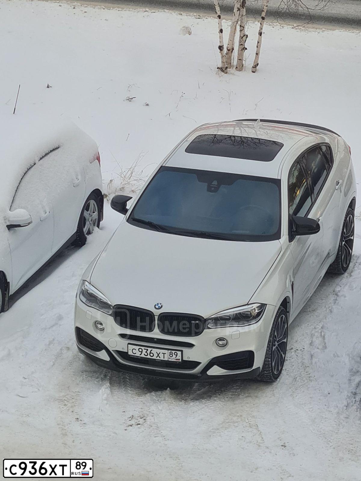 Фото автомобиля BMW X6M, 2015 — госномер О385СТ123. Цвет: Белый