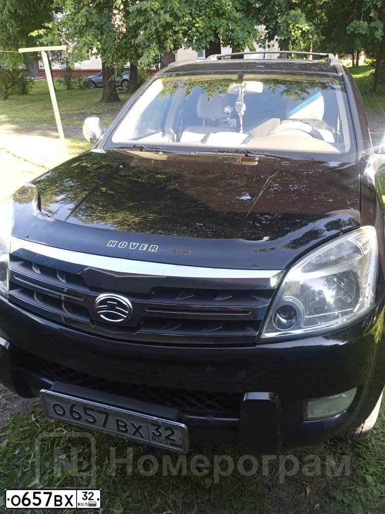 Фото автомобиля GREAT WALL HOVER, 2008 — госномер К040КА40. Цвет: ЧЕРНЫЙ