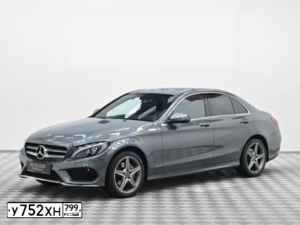 Фото автомобиля MERCEDES C-KLASSE, 2017 — госномер У752ХН799. Цвет: СЕРЫЙ