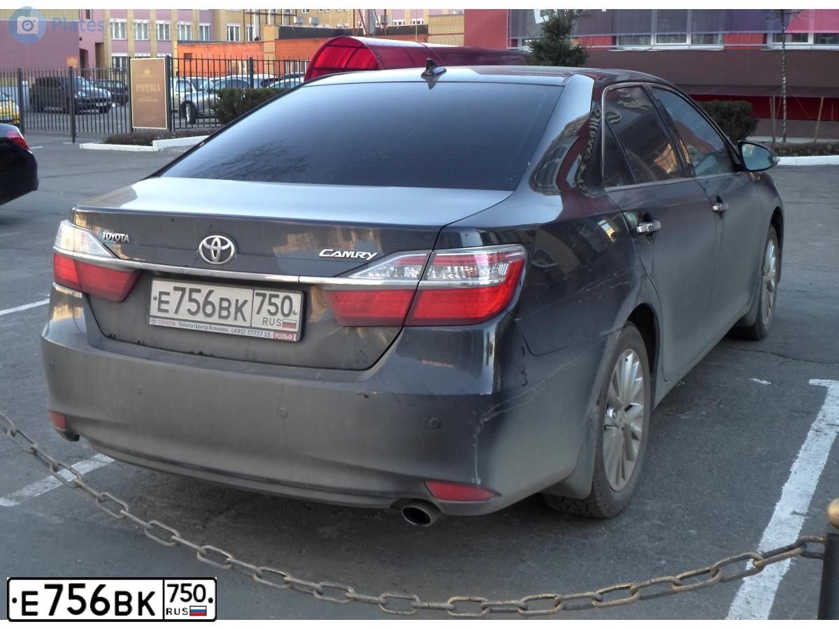 Фото автомобиля TOYOTA CAMRY, 2015 — госномер О790РС68. Цвет: ЧЕРНЫЙ