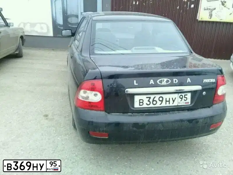 Фото автомобиля LADA 2170 PRIORA, 2008 — госномер В369НУ95. Цвет: Сине-Черный