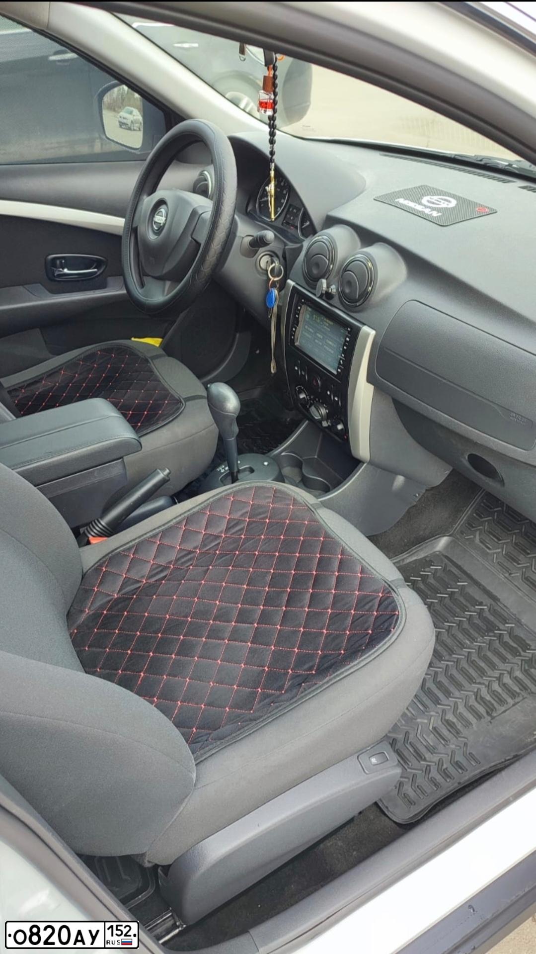 Фото автомобиля NISSAN ALMERA /AVTOVAZ/, 2016 — госномер О820АУ152. Цвет: Белый