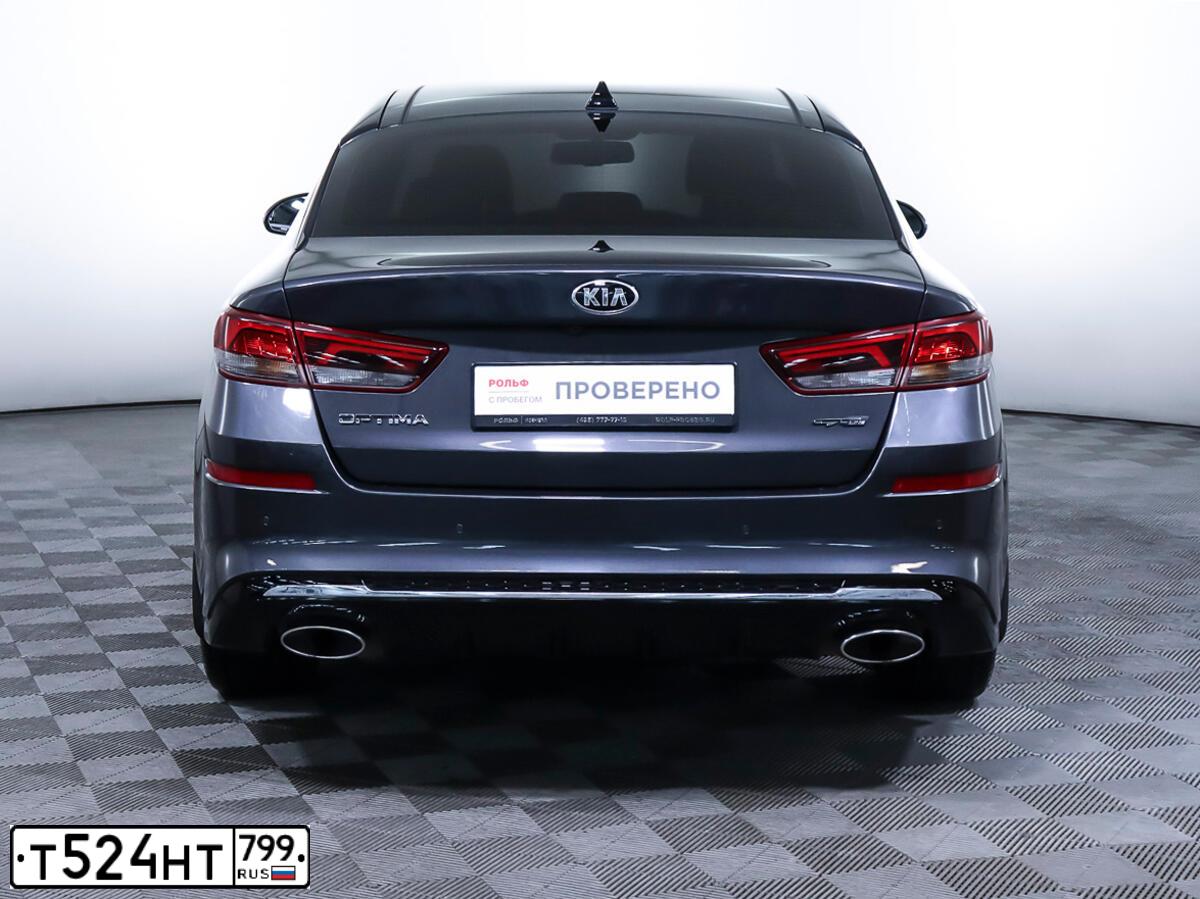 Фото автомобиля KIA MAGENTIS / OPTIMA, 2019 — госномер Т524НТ799. Цвет: Серый