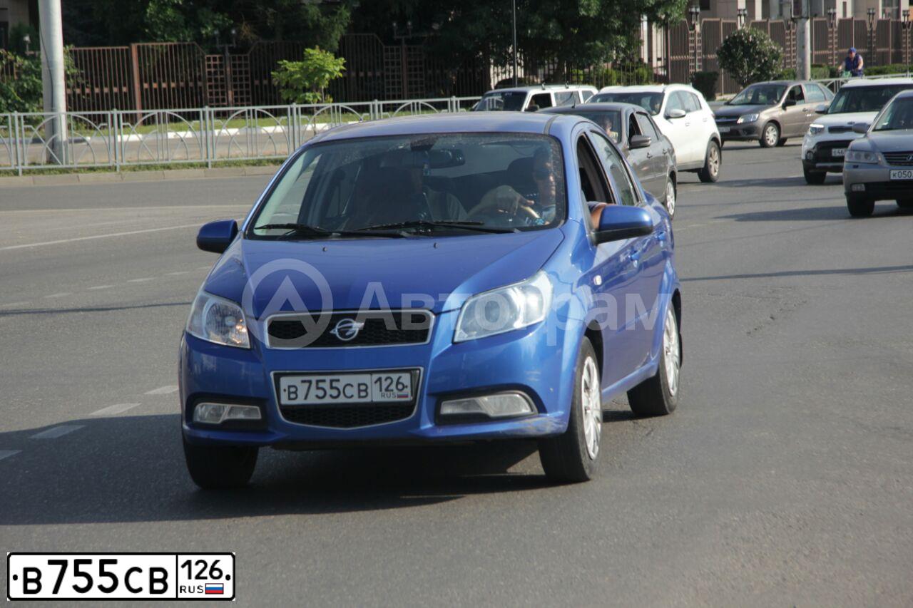Фото автомобиля RAVON NEXIA R3, 2017 — госномер В756СВ126. Цвет: СИНЕ-ГОЛУБОЙ