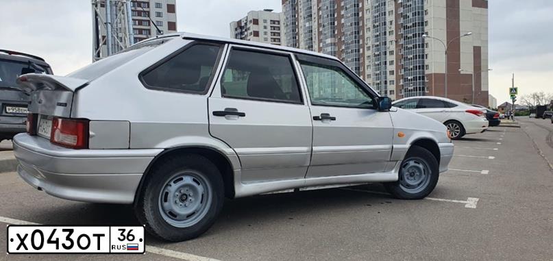 Фото автомобиля LADA 2114 SAMARA, 2006 — госномер Х043ОТ36. Цвет: СВ.СЕРЕБРИСТЫЙ МЕТАЛЛ
