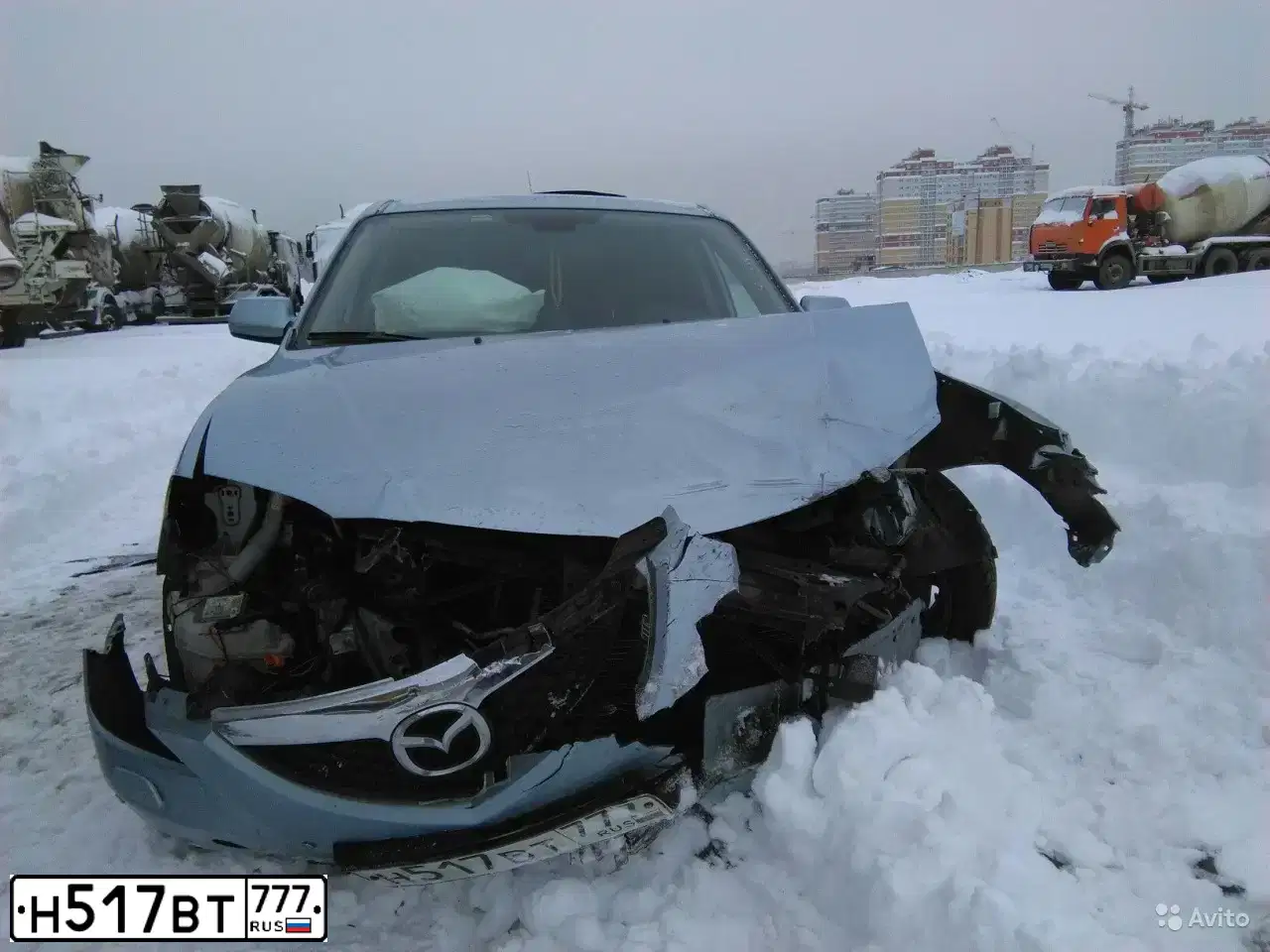 Фото автомобиля MAZDA 3, 2008 — госномер Р437РС59. Цвет: Серебристый