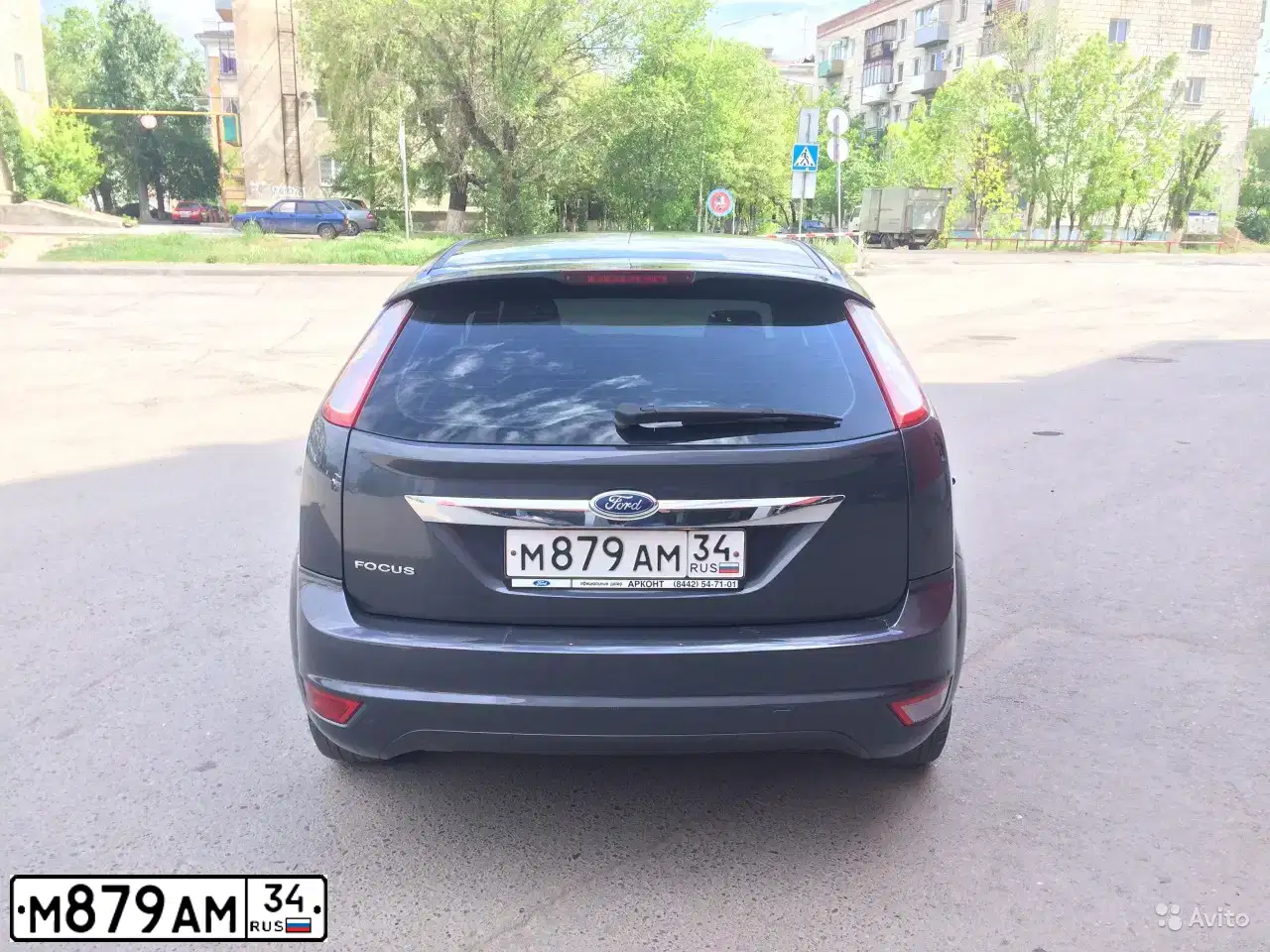 Фото автомобиля FORD FOCUS, 2008 — госномер Р772ВТ126. Цвет: СЕРЫЙ