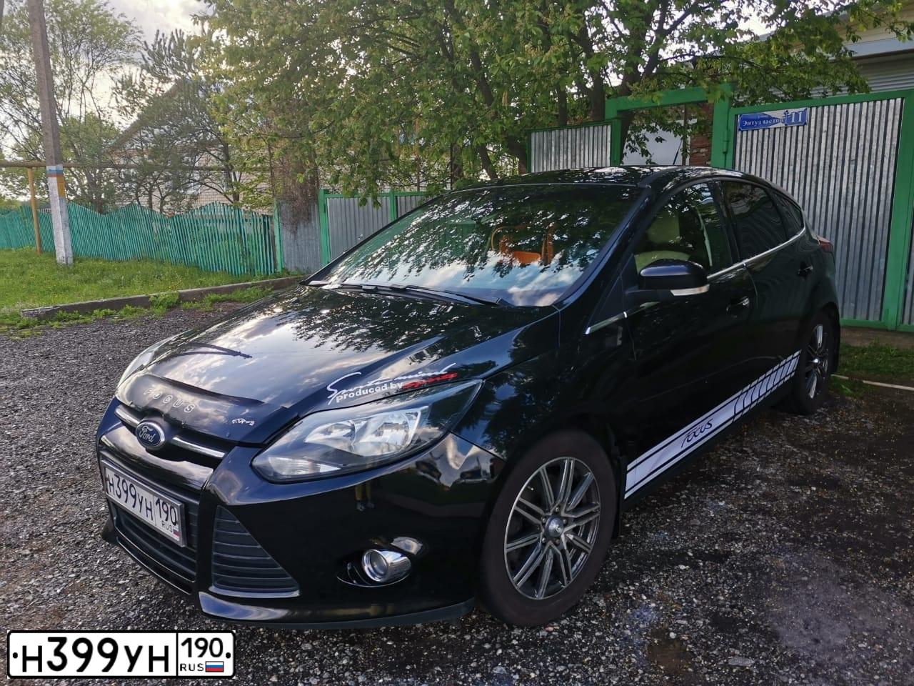 Фото автомобиля FORD FOCUS, 2012 — госномер Т977ЕА58. Цвет: ЧЕРНЫЙ
