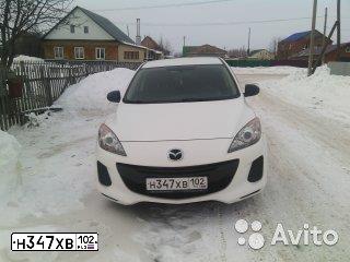 Фото автомобиля MAZDA 3, 2012 — госномер В765РК716. Цвет: Белый