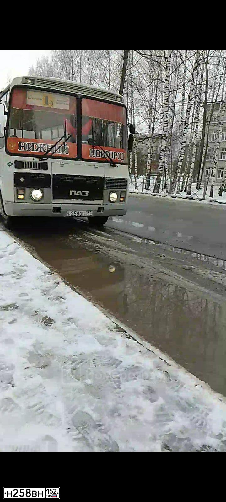 Фото автомобиля PAZ 3205, 2013 — госномер Н258ВН152. Цвет: Белый