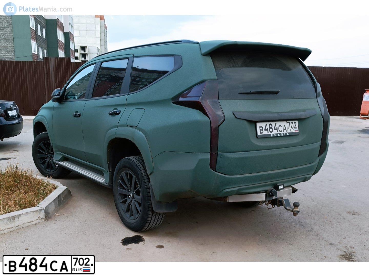 Фото автомобиля MITSUBISHI PAJERO SPORT, 2017 — госномер Т494ТК58. Цвет: Серебристый