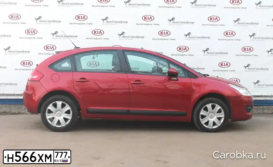 Фото автомобиля CITROEN C4, 2010 — госномер О358ЕН197. Цвет: Красный
