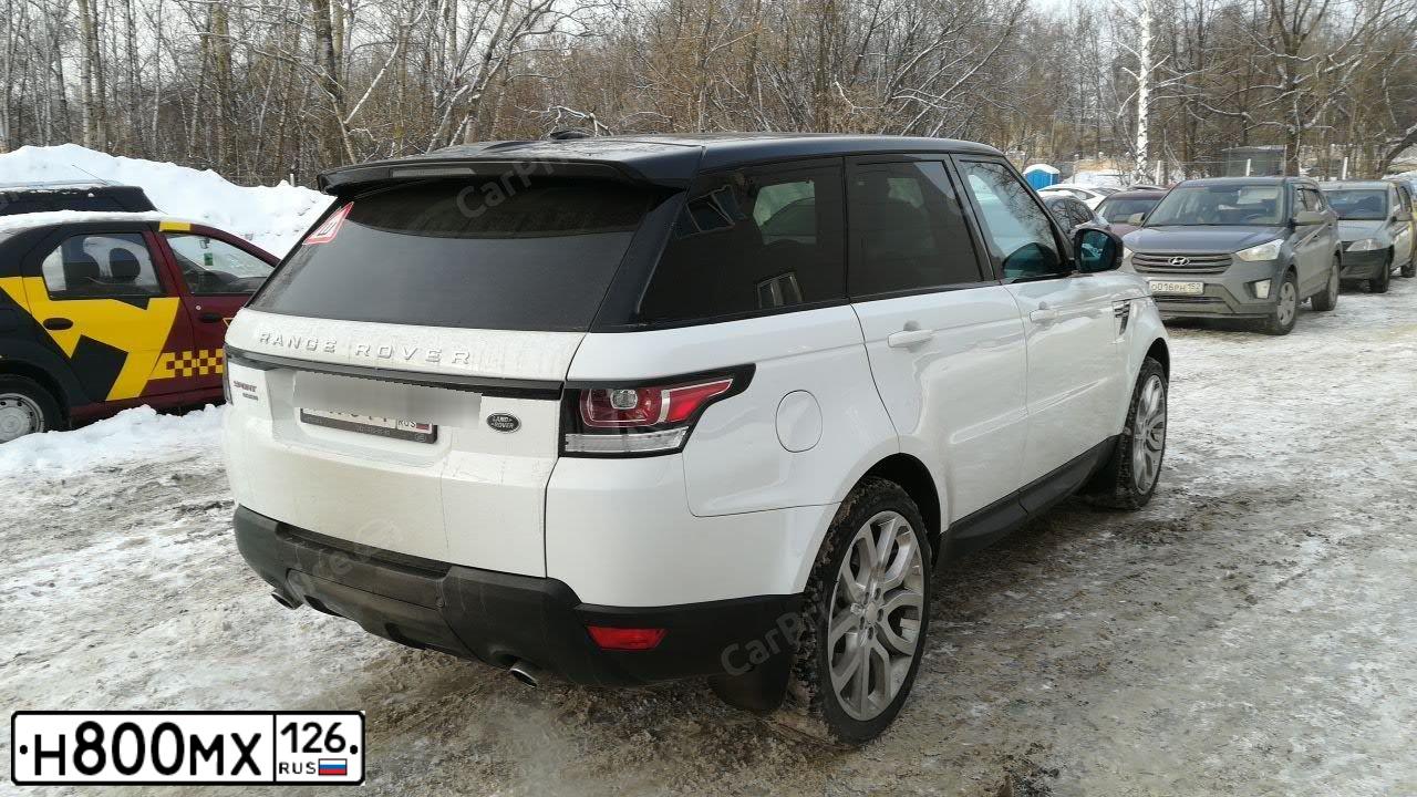 Фото автомобиля LANDROVER RANGE ROVER SPORT, 2014 — госномер Н800МХ126. Цвет: БЕЛЫЙ ЯРКИЙ