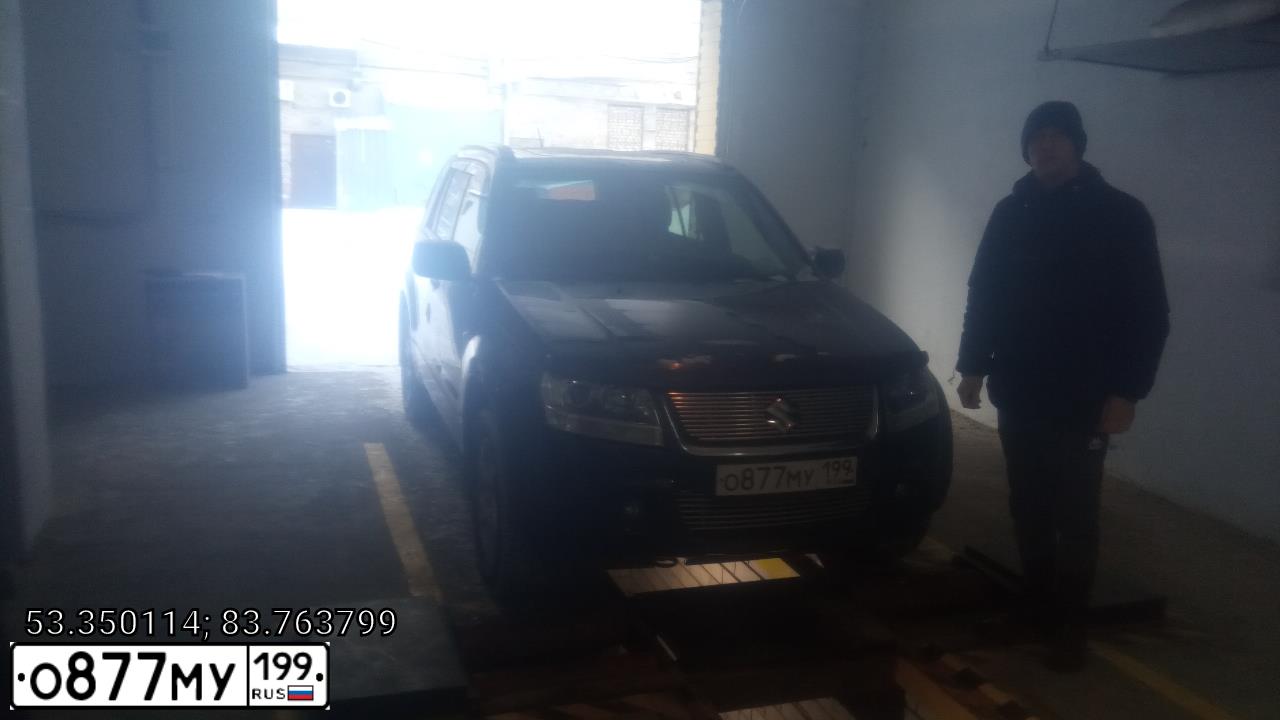 Фото автомобиля SUZUKI /GRAND/ VITARA, 2006 — госномер О877МУ199. Цвет: ЧЕРНЫЙ