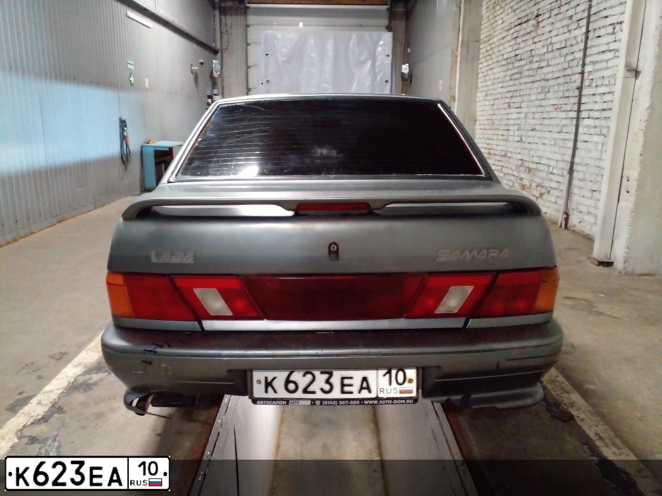 Фото автомобиля LADA 2115 SAMARA, 2009 — госномер К623ЕА10. Цвет: СРЕДНИЙ СЕРО-ЗЕЛЕНЫЙ МЕТ