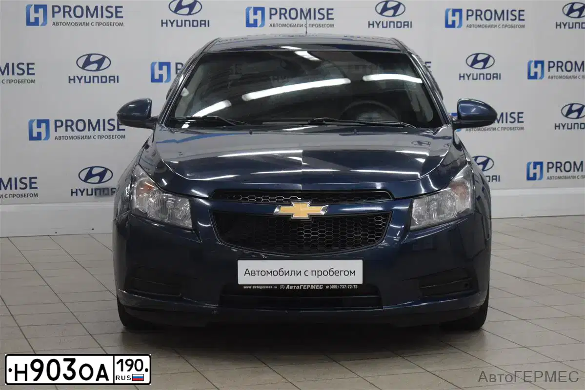 Фото автомобиля CHEVROLET CRUZE, 2011 — госномер Р322УЕ152. Цвет: синий