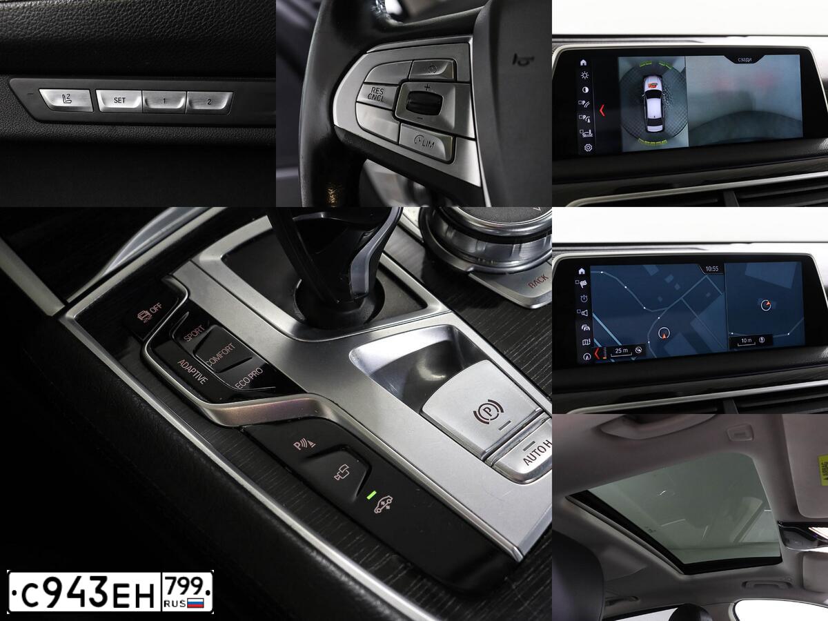 Фото автомобиля BMW 7ER, 2017 — госномер К104РХ193. Цвет: ЧЕРНЫЙ