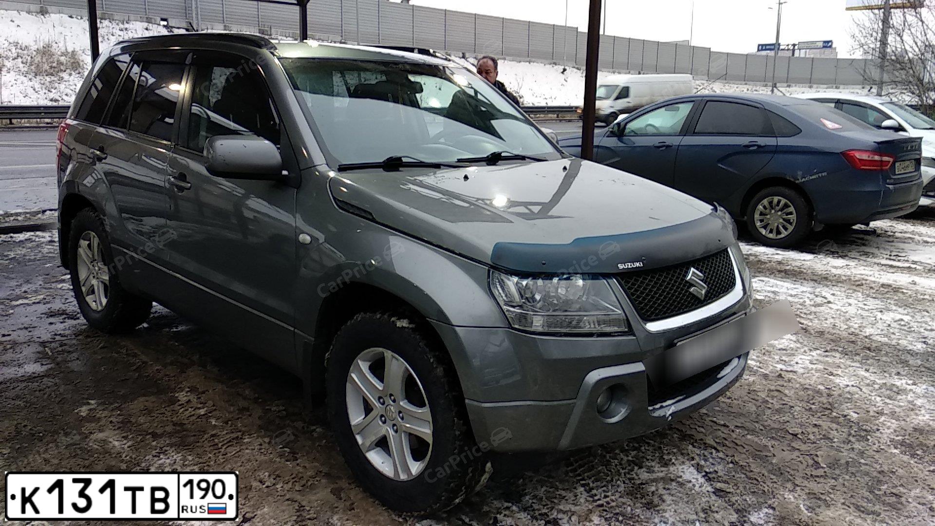 Фото автомобиля SUZUKI /GRAND/ VITARA, 2008 — госномер В582КЕ977. Цвет: СЕРЫЙ