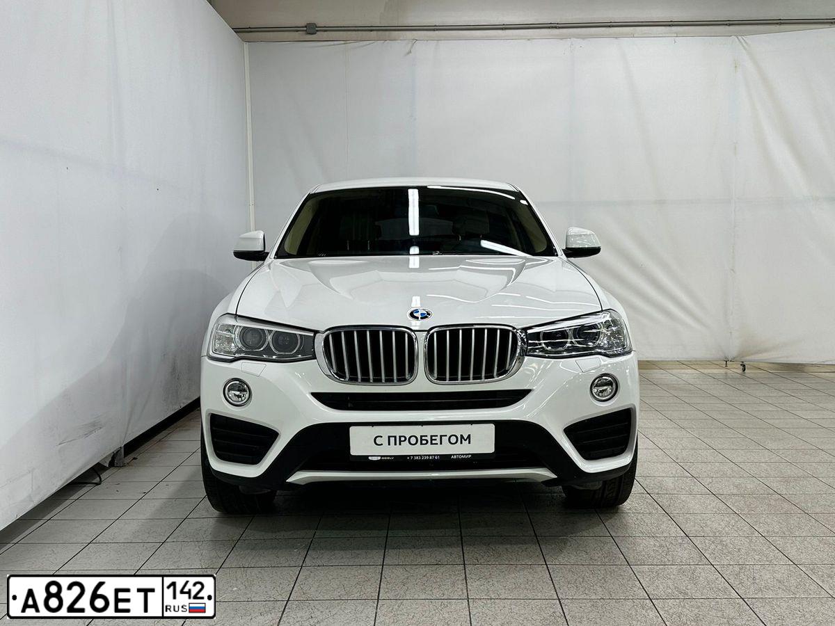 Фото автомобиля BMW X4, 2016 — госномер Е884ВЕ122. Цвет: БЕЛЫЙ