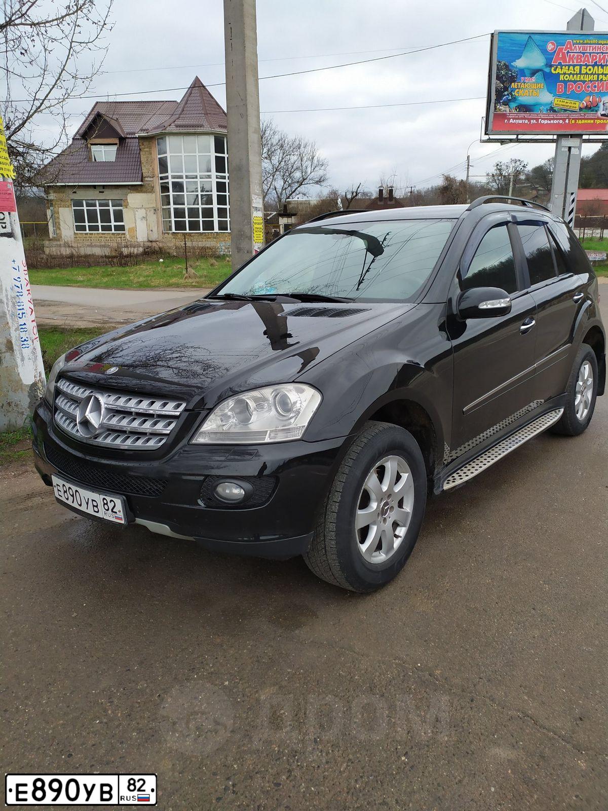 Фото автомобиля MERCEDES M-KLASSE, 2007 — госномер Е890УВ82. Цвет: ЧЕРНЫЙ
