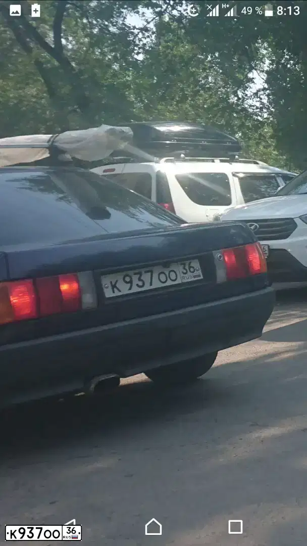 Фото автомобиля AUDI 80, 1990 — госномер М799МО36. Цвет: СИНИЙ