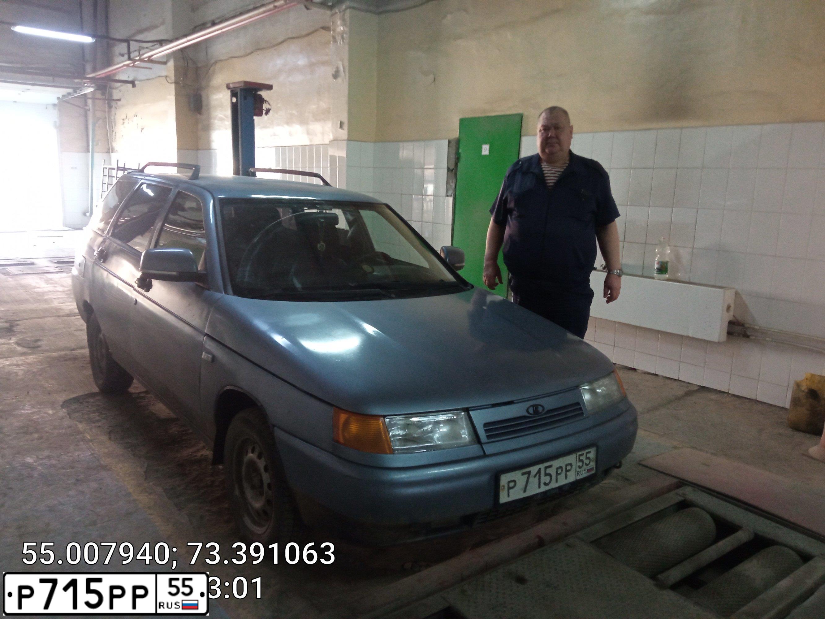 Фото автомобиля LADA 2111, 2003 — госномер Р715РР55. Цвет: СЕРО-ГОЛУБОЙ