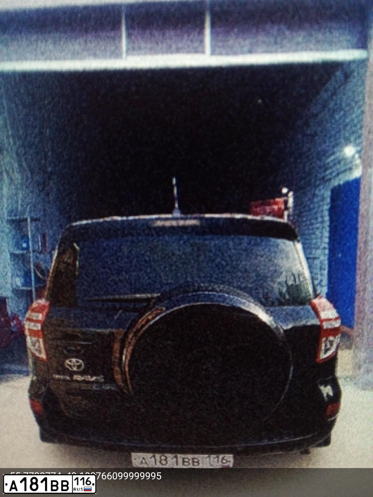 Фото автомобиля TOYOTA RAV4, 2009 — госномер А181ВВ116. Цвет: ЧЕРНЫЙ