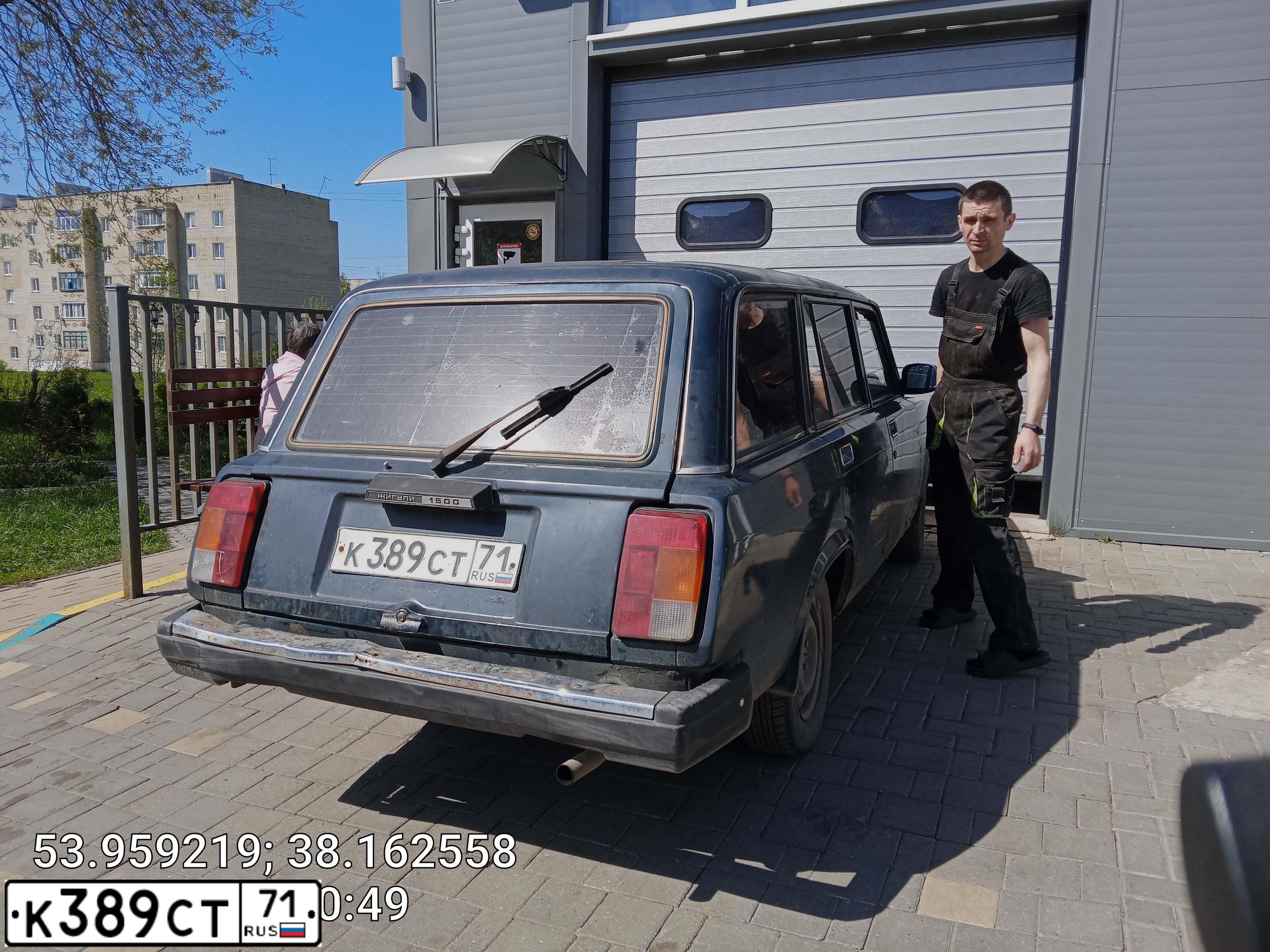Фото автомобиля LADA 2104, 2005 — госномер К389СТ71. Цвет: Темно-зеленый