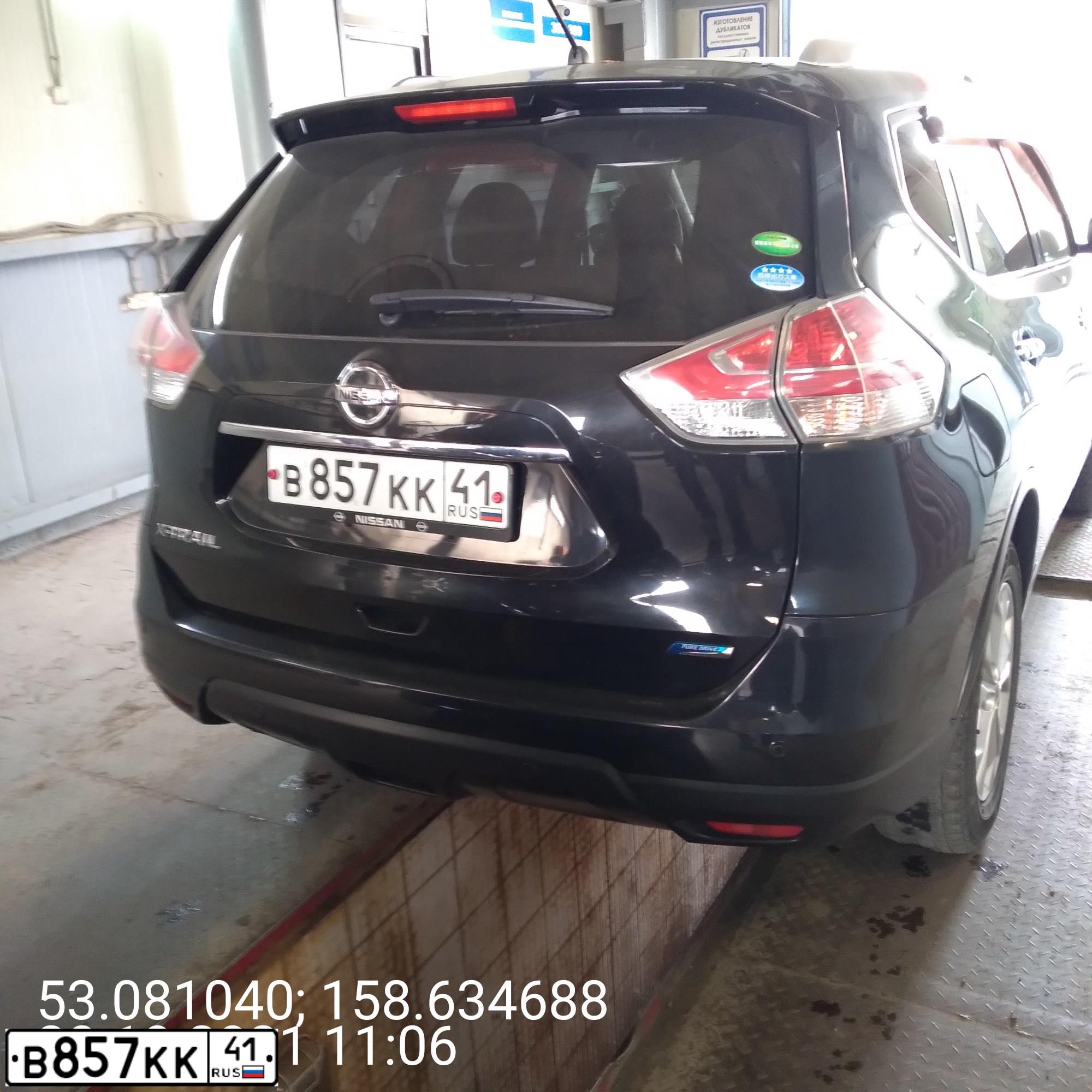 Фото автомобиля NISSAN X-TRAIL, 2014 — госномер В857КК41