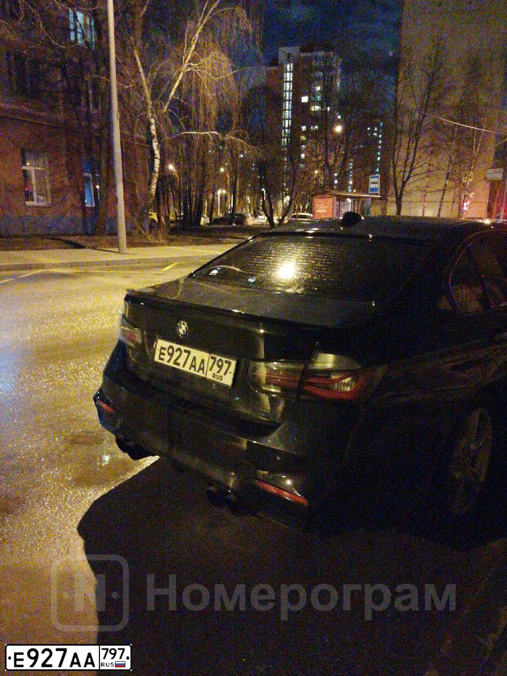Фото автомобиля BMW 320I, 2014 — госномер Е862СС797. Цвет: ЧЕРНЫЙ