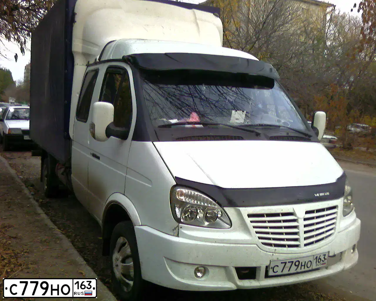 Фото автомобиля GAZ 3302 GAZEL, 2008 — госномер С779НО163. Цвет: Белый