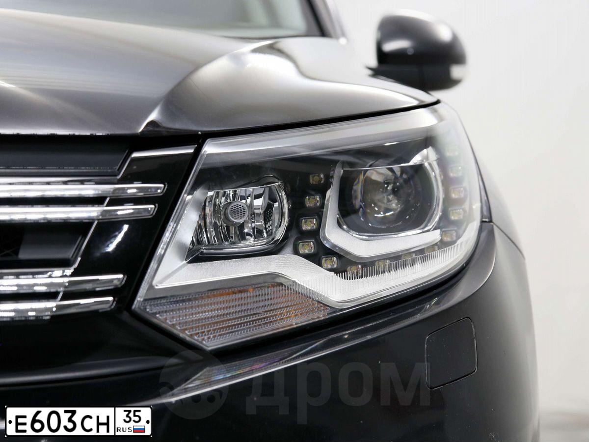 Фото автомобиля VOLKSWAGEN TIGUAN, 2016 — госномер Е603СН35. Цвет: ЧЕРНЫЙ