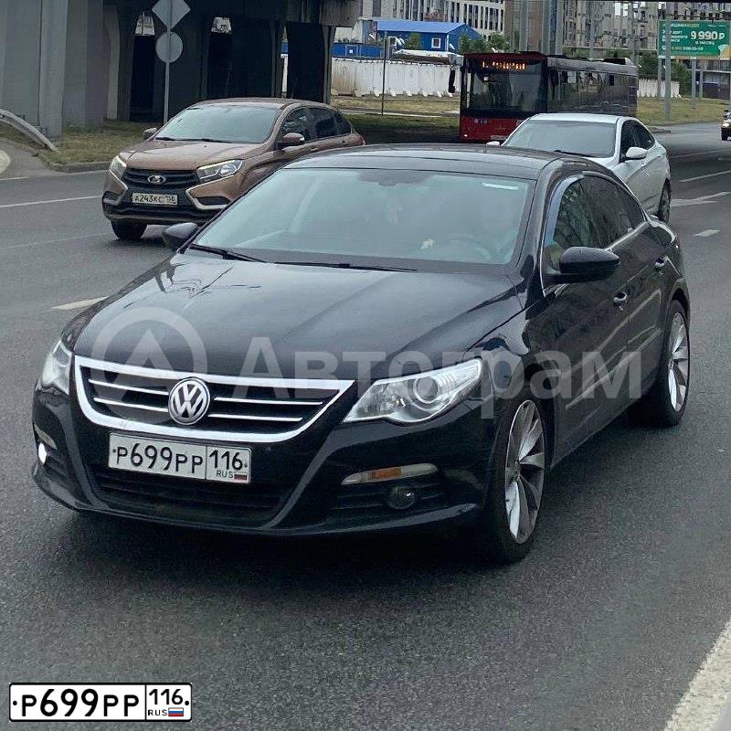 Фото автомобиля VOLKSWAGEN PASSAT, 2011 — госномер Р699РР116. Цвет: ЧЕРНЫЙ